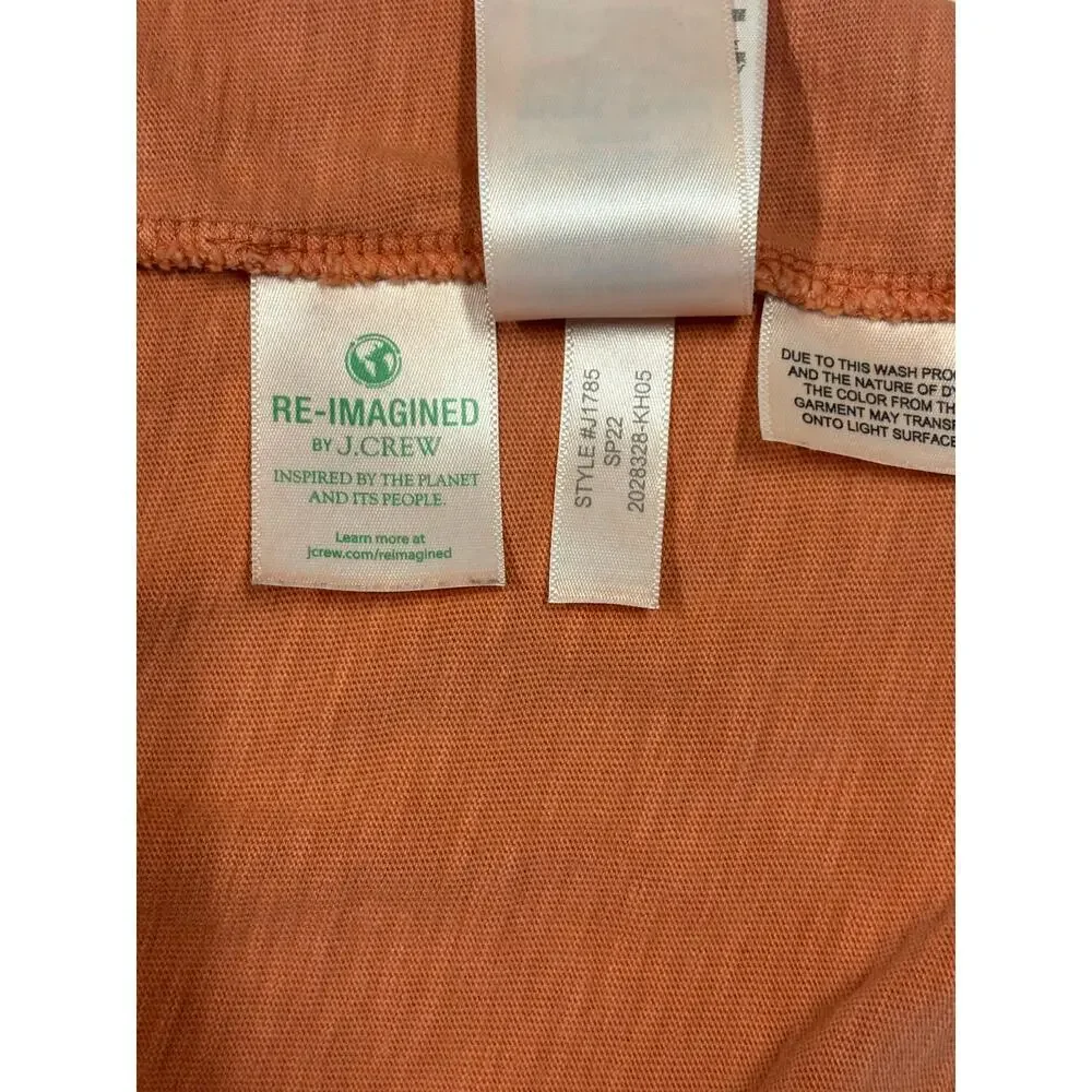 J.Crew Men’s Garment-Dyed Slub Cotton Pocket T-
Shirt Orange Medium - Picture 8 of 8